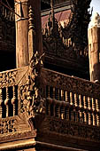 Myanmar - Mandalay, Shwe In Bin Kyaung a wonderful example of the Burmese unique teak architecture and wood-carving art.